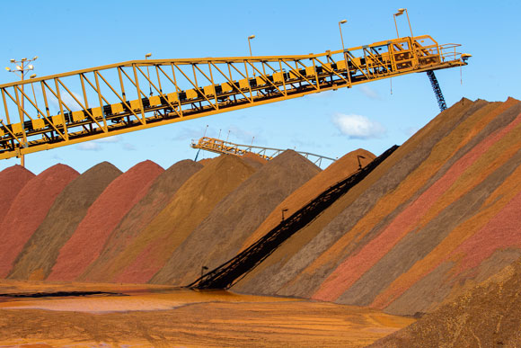 iron ore stockpile