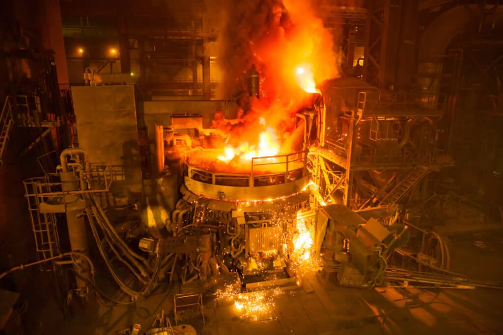 steel production in electric furnaces