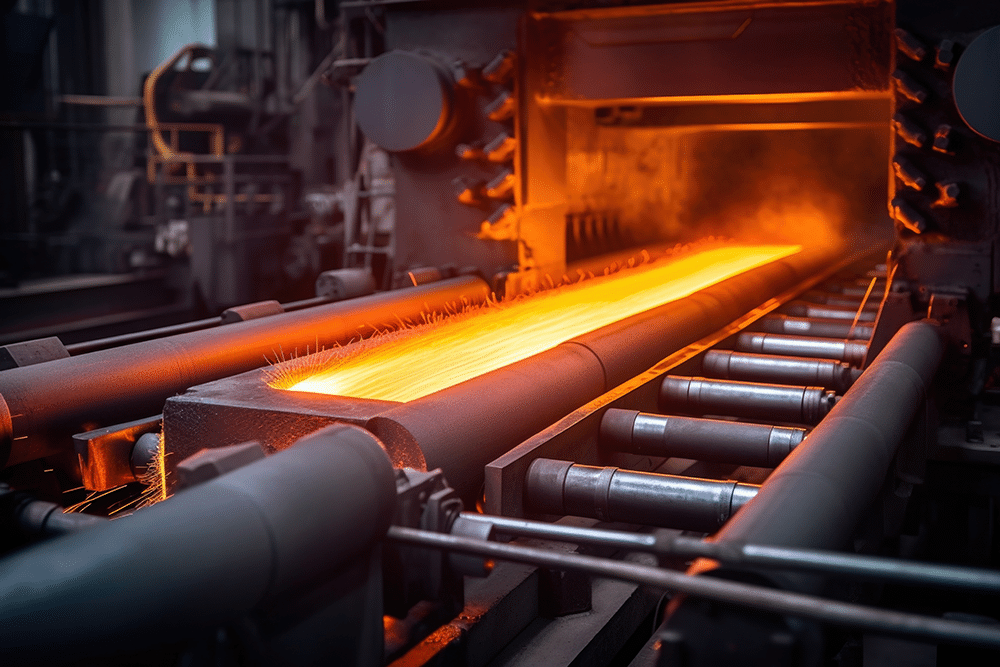 steel manufacturing: steel rolling