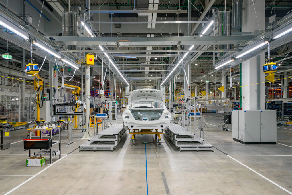 Car factory, steel industry