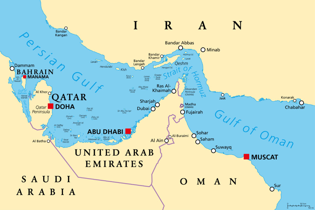 Straight of Hormuz map